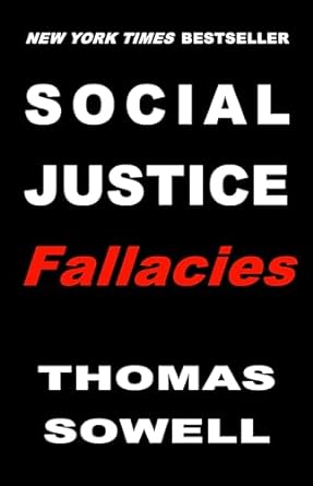 The cover of a non-fiction book titled 'Social Justice Fallacies'