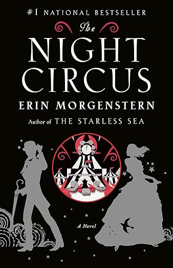 The cover of "The Night Circus" by Erin Morgenstern used to illustrate book acknowledgements example