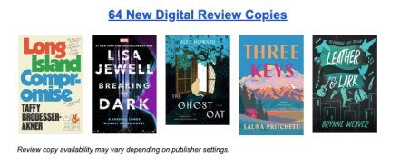 Authors and publishers engage with ARC readers on Edelweiss by uploading their digital review copies. Source: Edelweiss newsletter.