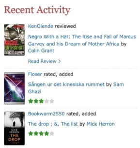 Recent book reviews at Library Thing Early Reviewers. Source: librarything.com